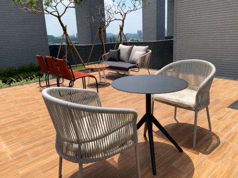 訂製織繩餐椅組