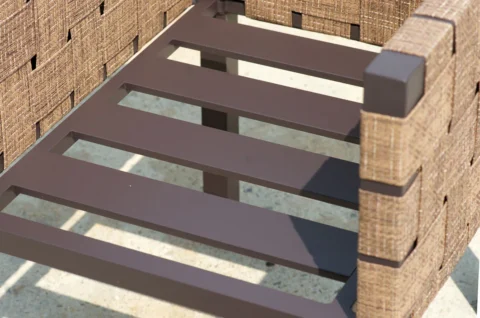 訂製片藤餐椅細節