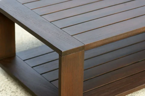 訂製柚木茶几細節