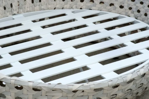 訂製藤編躺床骨架細節