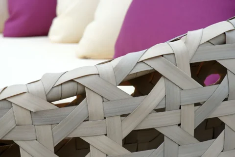 訂製藤編躺床細節