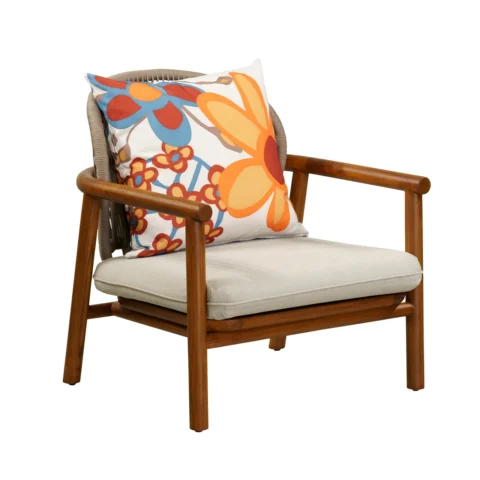 芙恩 單人柚木沙發(新款)