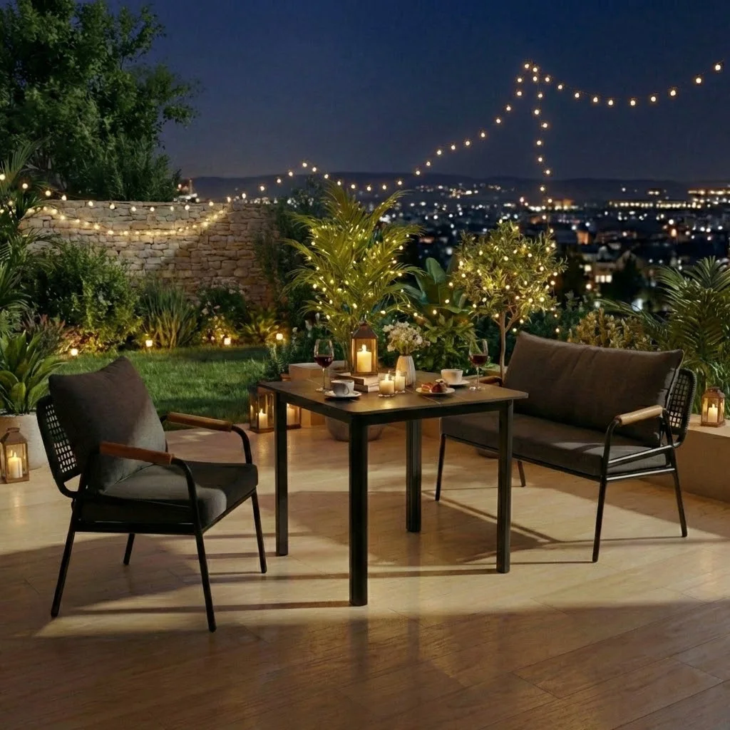 羅卡 岩板方桌85