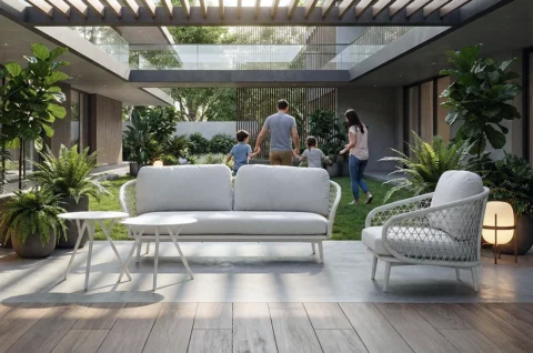 菲歐娜織繩沙發