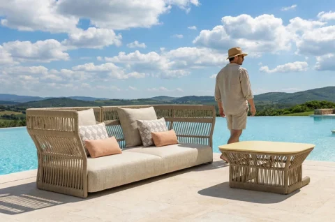 凡妮莎織繩沙發