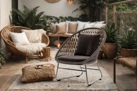 露納織繩單人椅