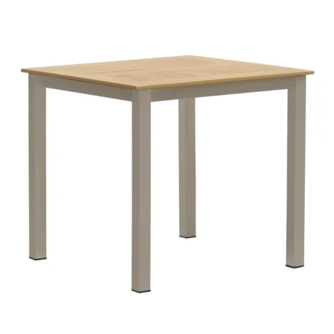 塑木十字紋方桌 80cm