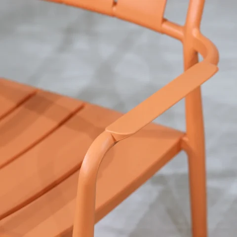 安妮休閒椅-橘色