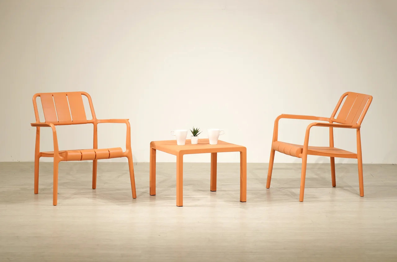 安妮休閒椅-橘色