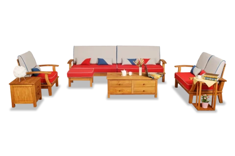達莉兒 柚木沙發 (上蠟)