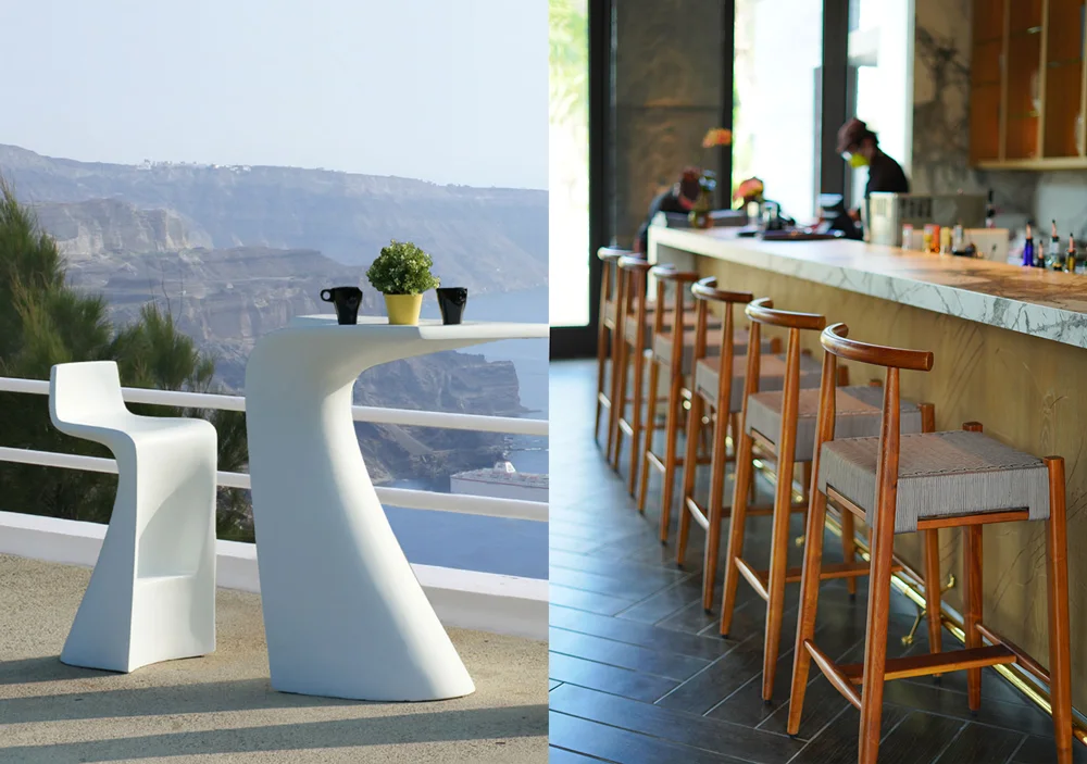 用高腳椅樹立品牌風格