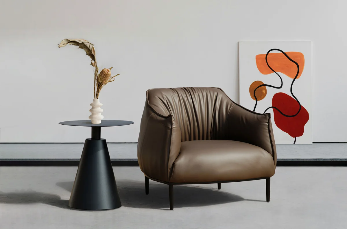 羅傑PU人造皮革沙發，適合商業空間與現代風客廳使用