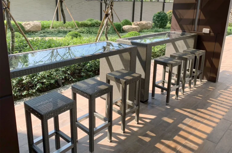 肯德納 藤編吧檯桌