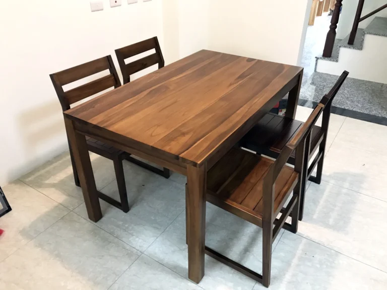 長型柚木餐桌